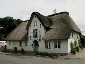 reed roof on a residential building on the island of Föhr