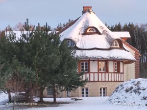 thatched roof on the building in the Beaver Reserve
