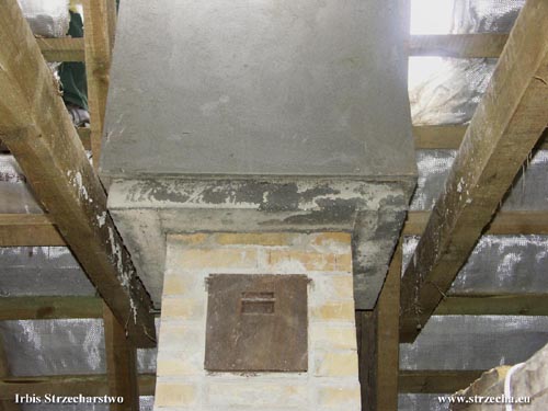 Thatch: search for cleaning the chimney from the attic - the reed roof Irbis