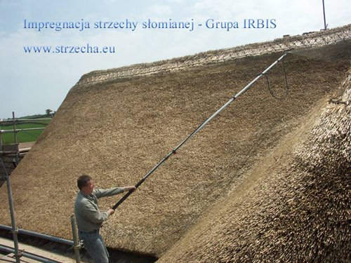 Protection of the thatch against ignition - impregnation